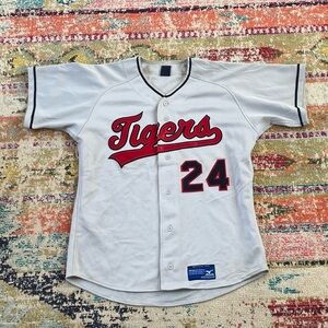 Tigers #24 Softball Baseball Beer League Stitched Mizuno Sports Jersey Shirt Top